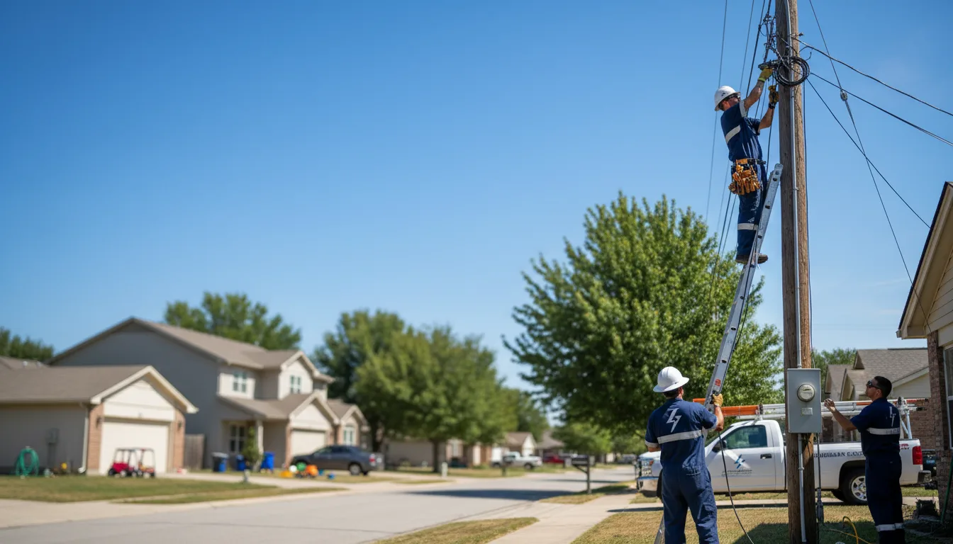 Residential electrician providing installation services in Lewellen, NE